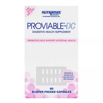 Product Nutramax Proviable-DC for Dogs and Cats, 80 Capsules