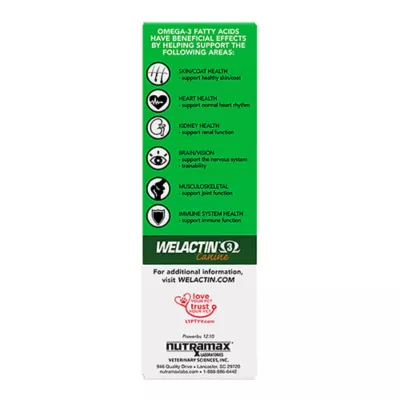 Product Nutramax Welactin Natural Omega-3 Supplement for Dogs, 16 Fl Oz