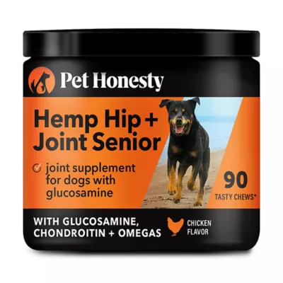 Product Pet Honesty Hemp Hip & Joint Health for Senior Dogs, Chicken Flavored Soft Chews, 90 Count