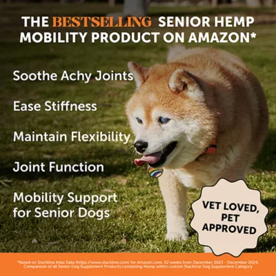 Product Pet Honesty Hemp Hip & Joint Health for Senior Dogs, Chicken Flavored Soft Chews, 90 Count
