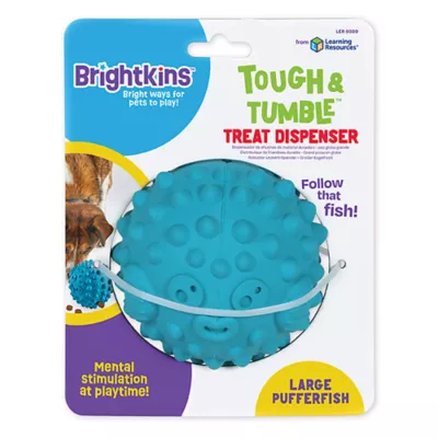 Product Brightkins Tough & Tumble Treat Dispenser Pufferfish