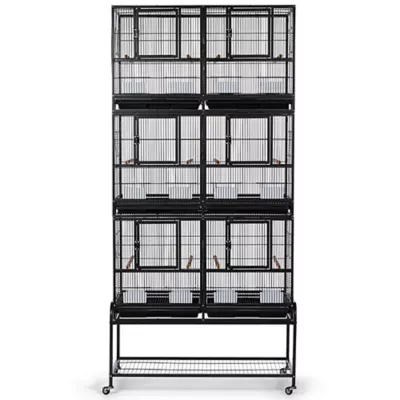 Product Prevue Pet Products Hamilton Deluxe 3-Stack Divided Breeder Cage with Stand