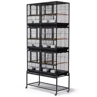 Product Prevue Pet Products Hamilton Deluxe 3-Stack Divided Breeder Cage with Stand