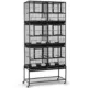 Product Prevue Pet Products Hamilton Deluxe 3-Stack Divided Breeder Cage with Stand