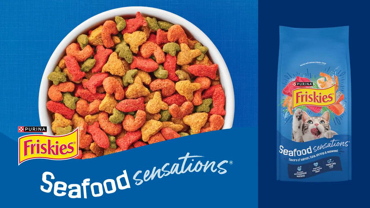 Friskies® Seafood Sensations Adult Dry Cat Food Salmon, Tuna
