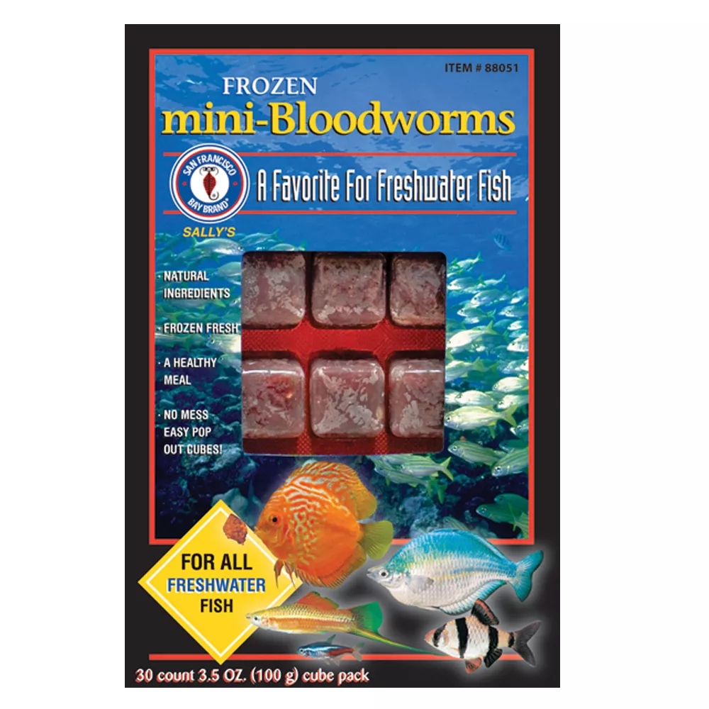 San Francisco Bay Brand® Sally's Frozen Mini-Bloodworms&trade; Fish Food