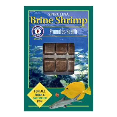 Product San Francisco Bay Brand® Sally's Frozen Spirulina Brine Shrimp™ Frozen Fish Food