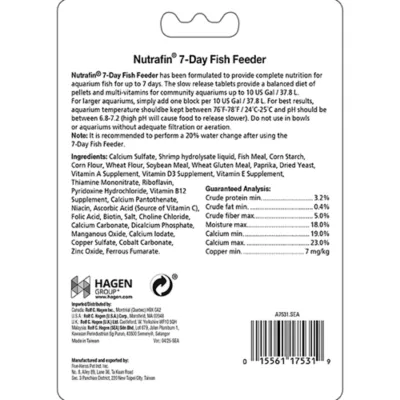 Product Nutrafin Basix 7 Day Feeder - 35 g