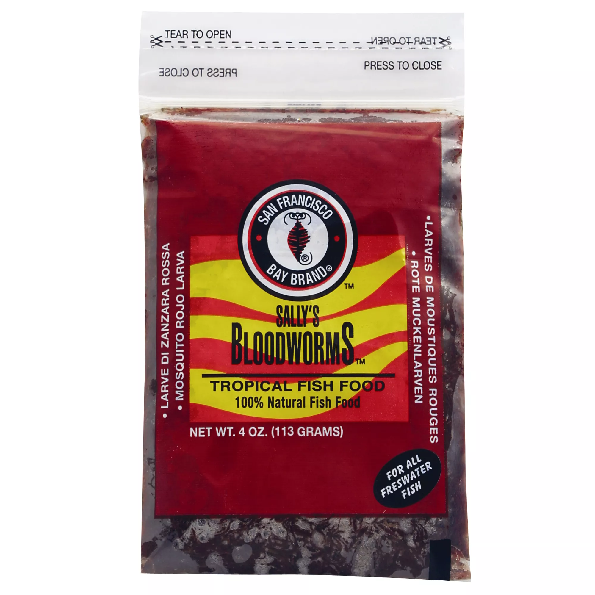 San Francisco Bay Brand® Sally's Frozen Bloodworms&trade; Fish Food