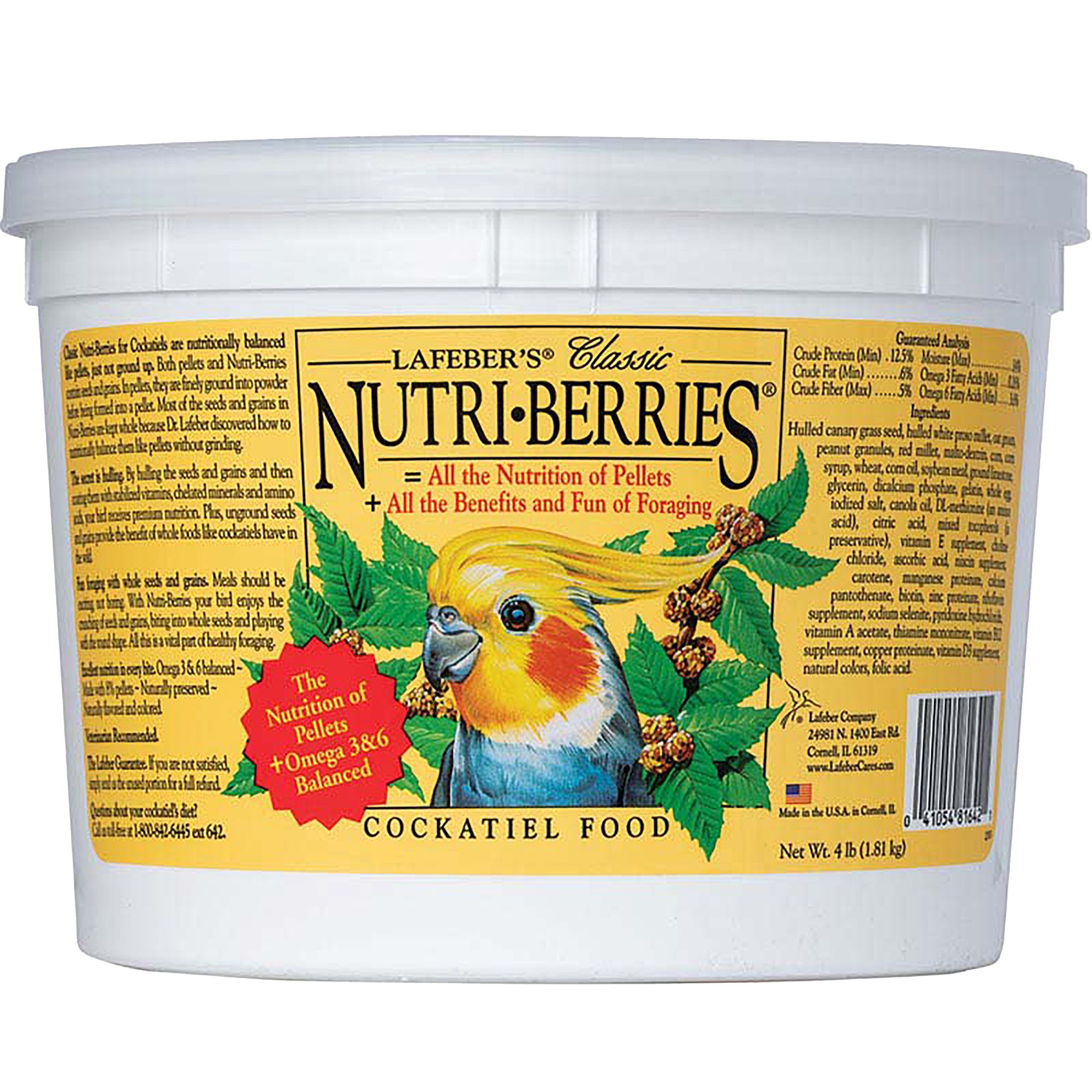 Lafeber s Nutri Berries Cockatiel Bird Food bird Pet Bird Food