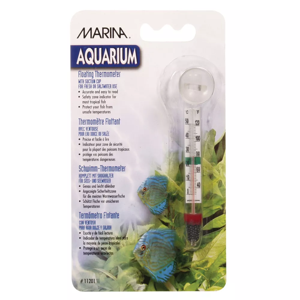 Marina® Floating Thermometer & Suction Cup Aquarium Thermometer