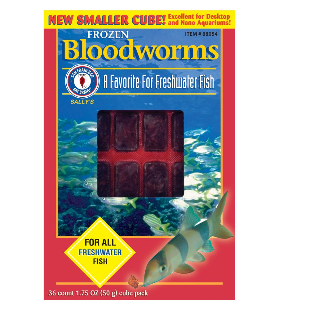 San Francisco Bay Brand® Sally's Frozen Bloodworms™ Fish Food fish