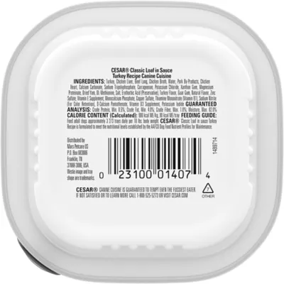 Product Cesar® Classics  Adult Wet Dog Food - Loaf, 3.5 Oz.