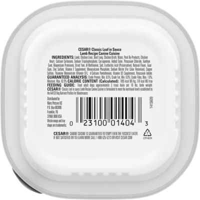 Product Cesar® Classics  Adult Wet Dog Food - Loaf, 3.5 Oz.