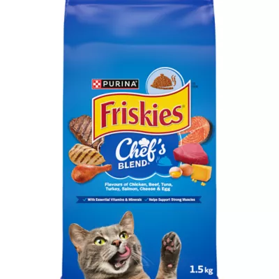 Product Purina Friskies Chef's Blend Dry Cat Food - Chicken, Beef, Tuna, Turkey, Salmon, Cheese