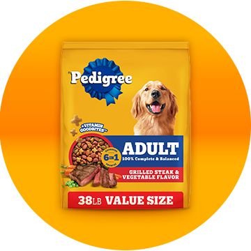Bag of dry dog food