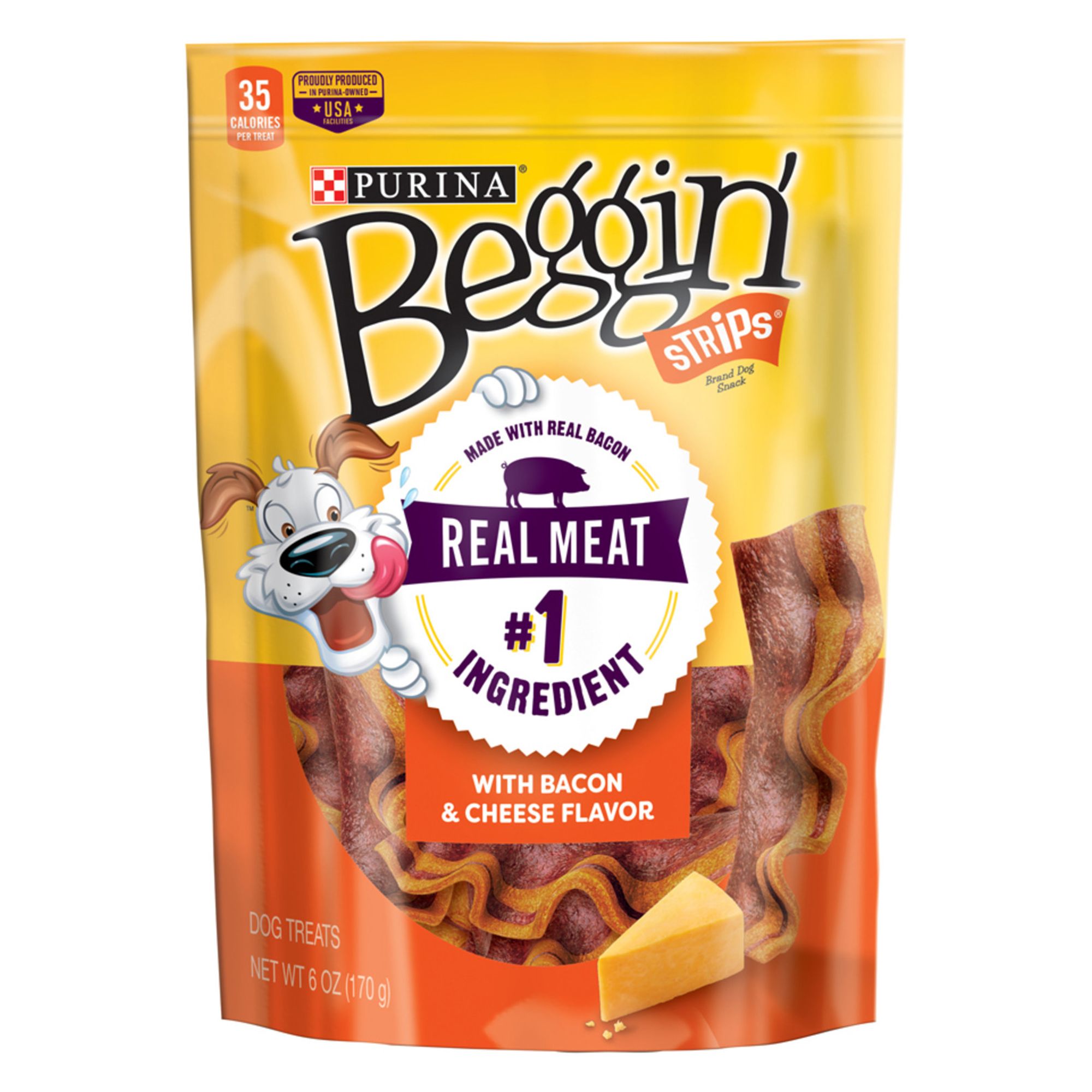 Purina® Beggin' Strips Dog Treat Bacon & Cheese dog Chewy Treats PetSmart