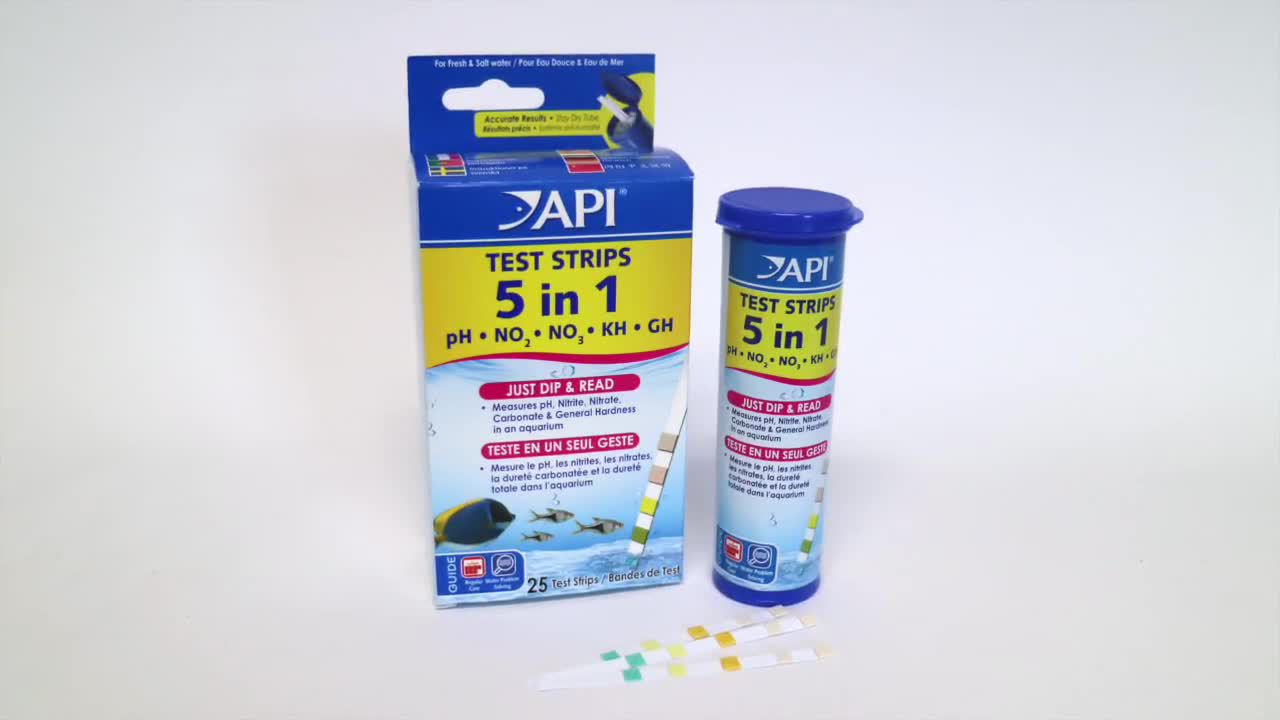 Api 5 in 1 aquarium test strips best sale