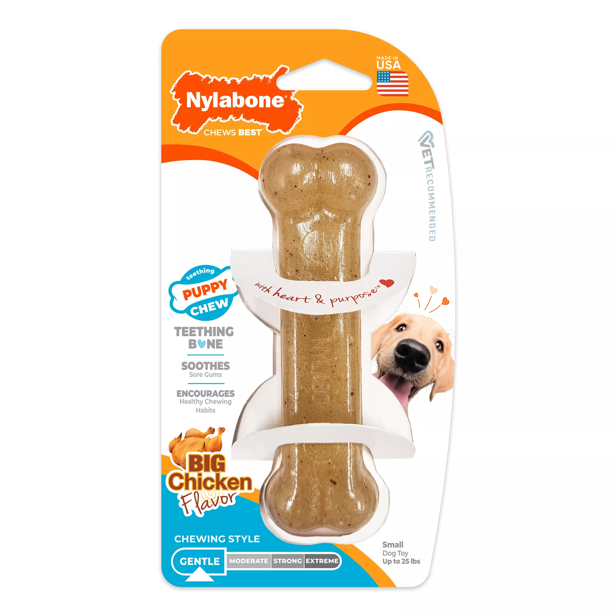 Nylabone® Puppy Chew Bone Puppy Toy