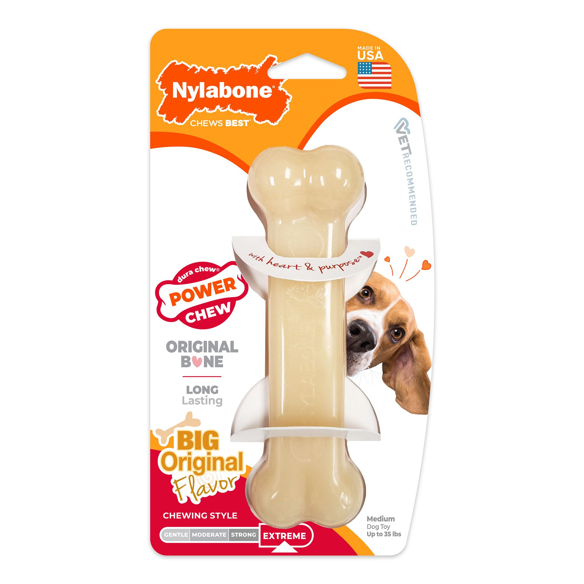 Nylabone Wolf Original Bone Chew Toy