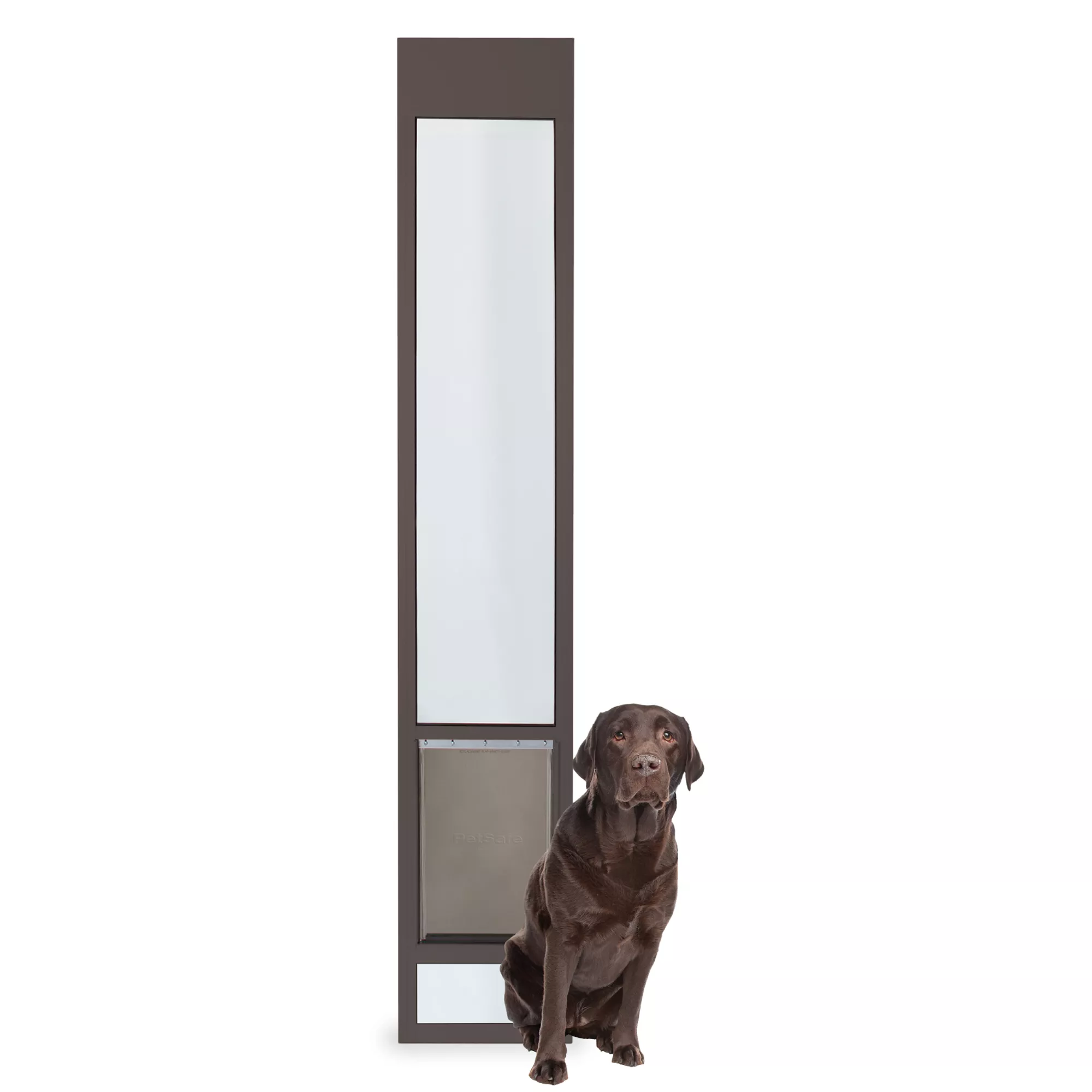 PetSafe® 1Piece Sliding Glass Pet Door Adjustable Height 75 7/8" to 81" Tall  Bronze