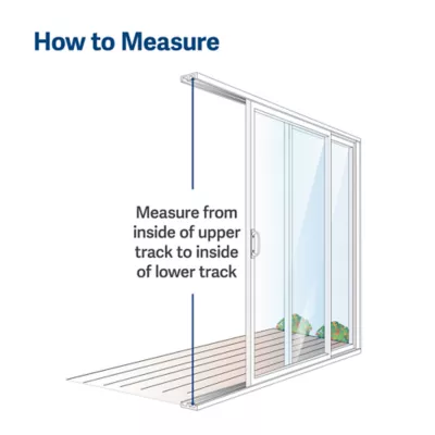 Product PetSafe® 1Piece Sliding Glass Pet Door Adjustable Height 75 7/8" to 81" Tall  Bronze