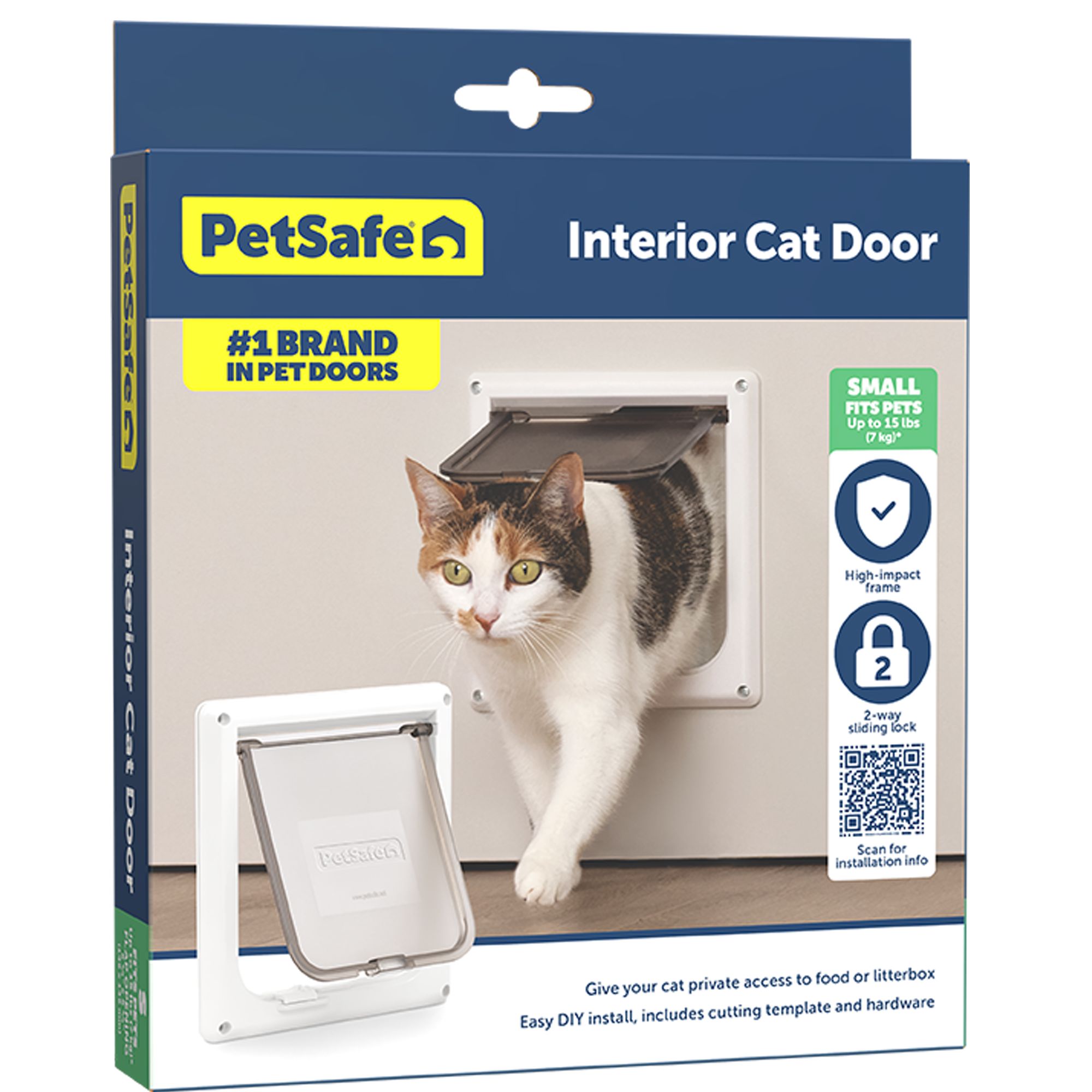 PetSafe®Cat Flap: 2-Way Locking - Built-In Lock - Durable - Easy Install - HardWARE® Kit Included - thumbnail 8