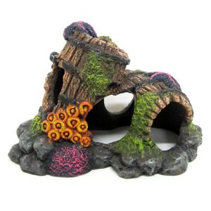 Image of Top Fin® Barnacle Barrel Aquarium Ornament