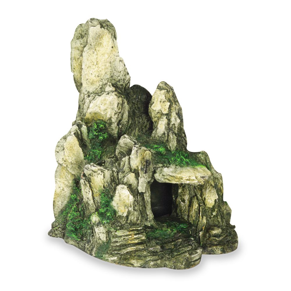 Mountain View Aquarium Rock Cave Tree Bridge Fish Tank Ornament Rockery  Decor Lazada PH