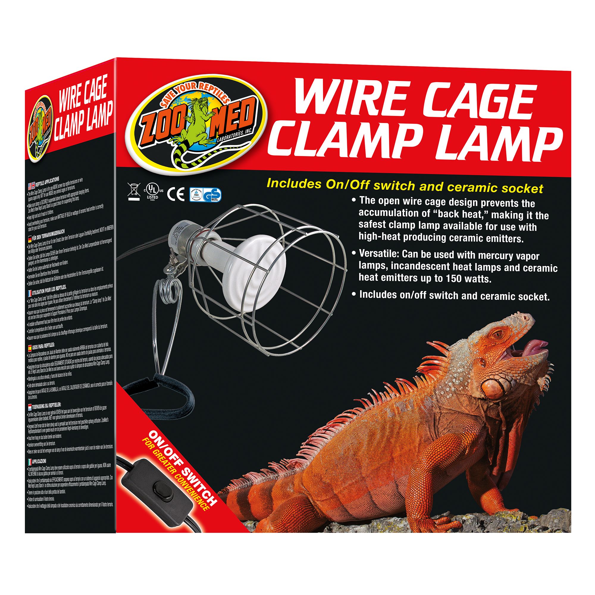 Ceramic clamp lamp best sale