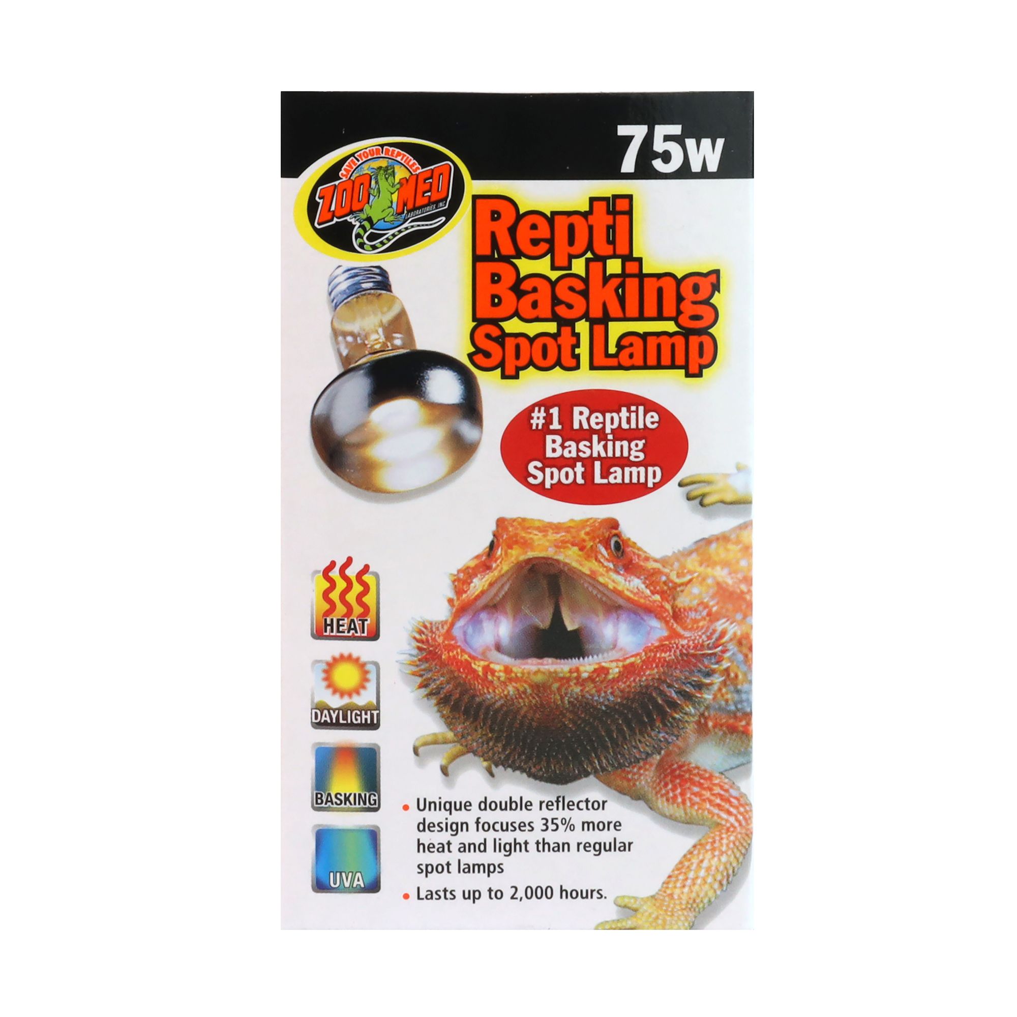 Zoo med red outlet light bulb