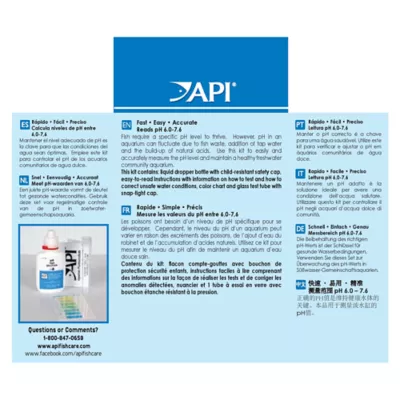 Product API® Freshwater Aquarium Mini pH Test Kit