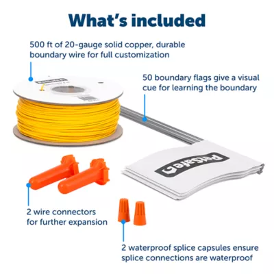 Product PetSafe® Fence Wire and Flag Kit - 50 Boundary Flags and 500 ft of Wire - In-Ground Fence