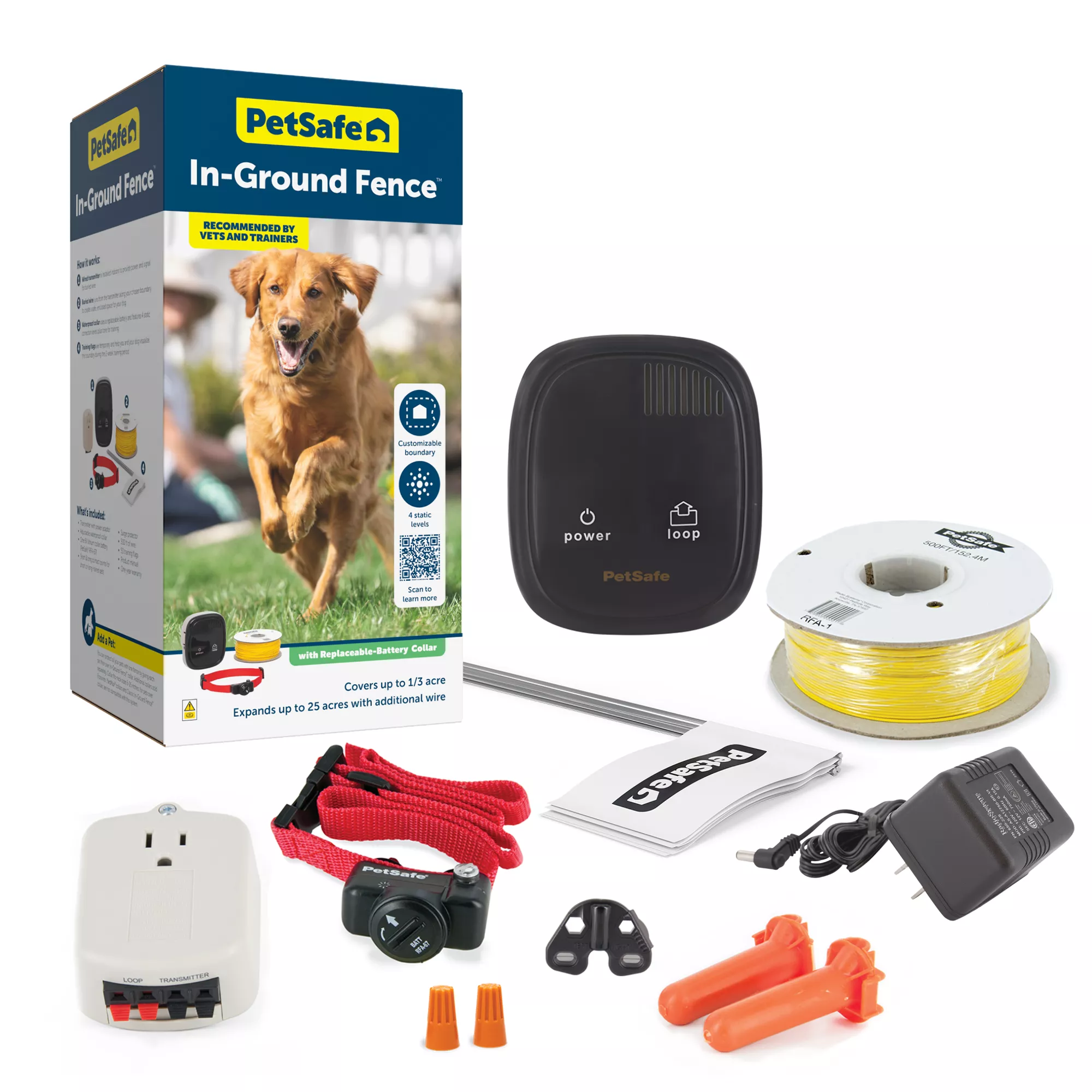 PetSafe® In-Ground Pet Fence for Pets over 8 lb. - Waterproof with Tone/Static Correction