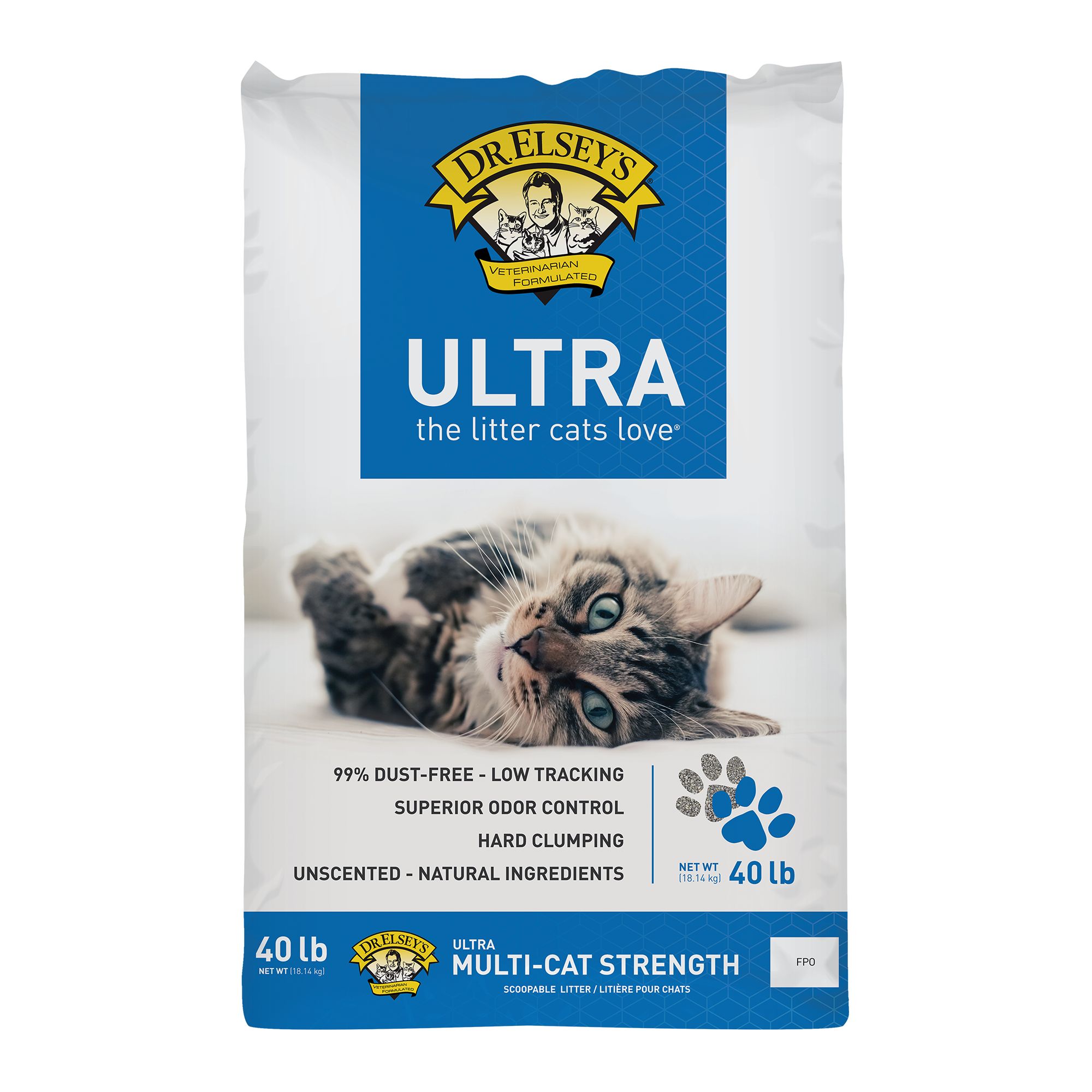 Dr. Elsey s Precious Cat Ultra Clumping Multi Cat Clay Cat Litter Unscented Low Tracking