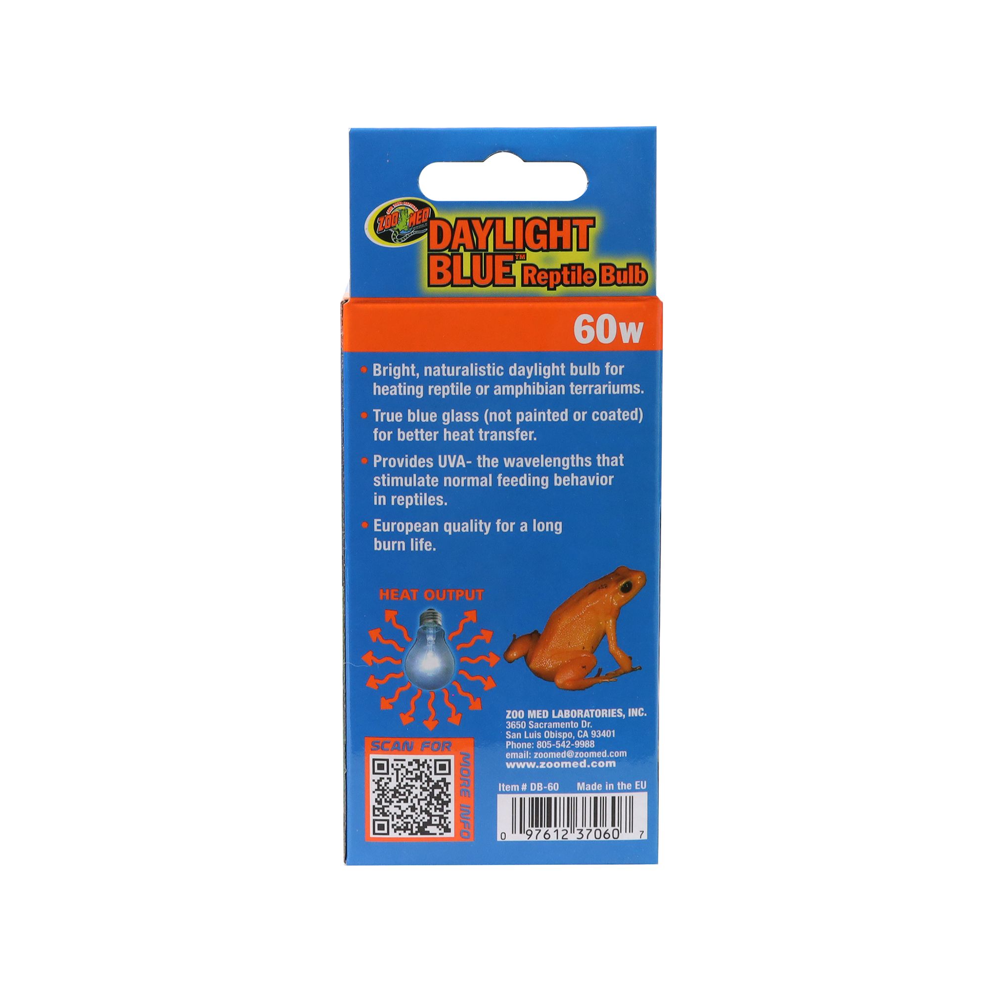 Zoo Med Daylight Blue Reptile Bulb Daytime Heat Bulb for Terrariums - 60-100 watt - thumbnail 2