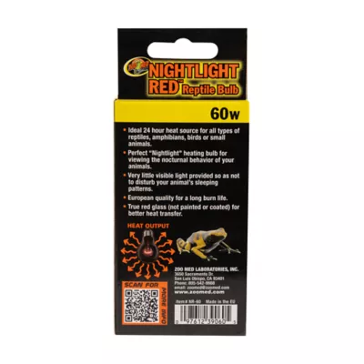 Product Zoo Med Nightlight Red Reptile Terrarium Bulb