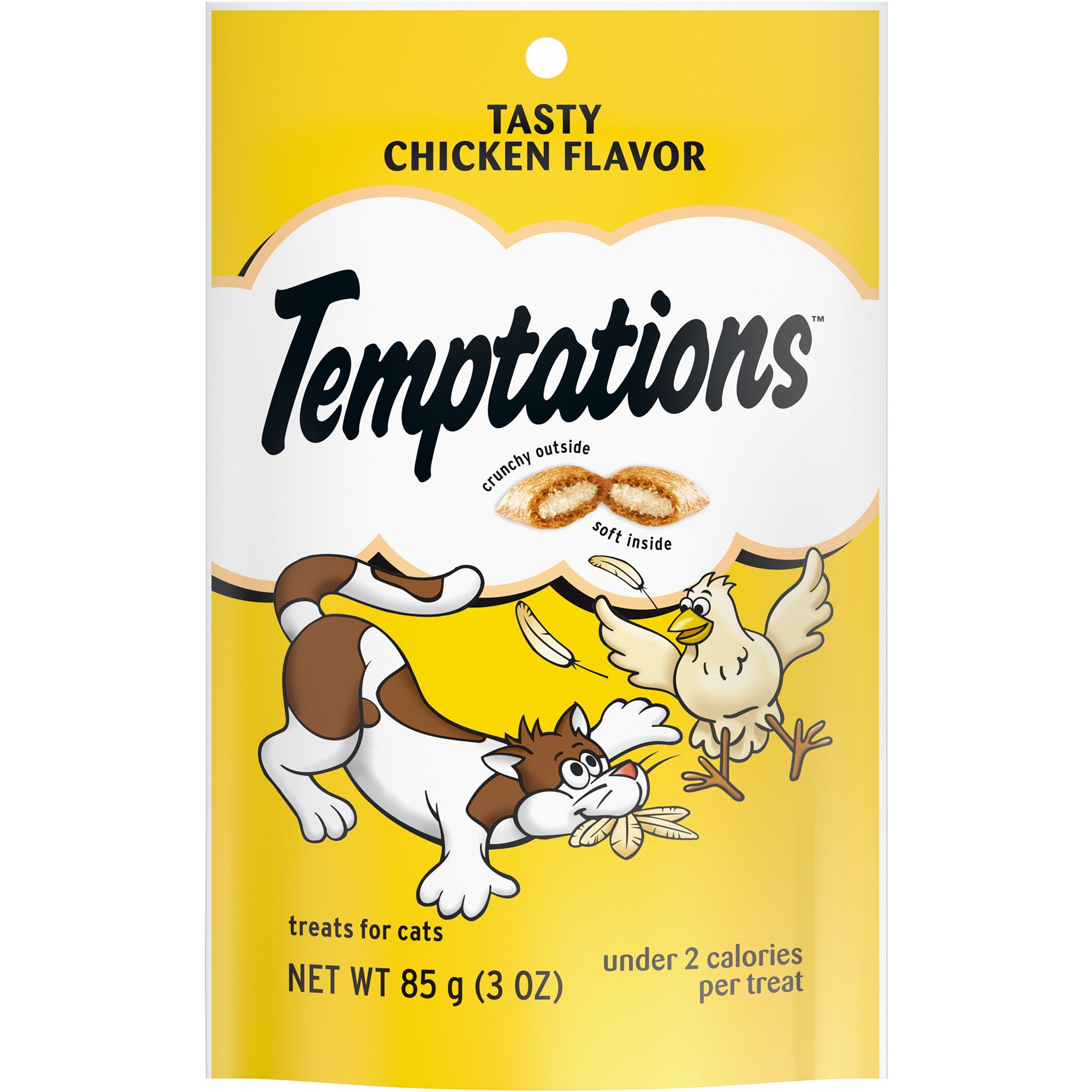 Temptations Classic Crunchy and Soft Cat Treats Tasty Chicken Flavor 48 oz. Pouch