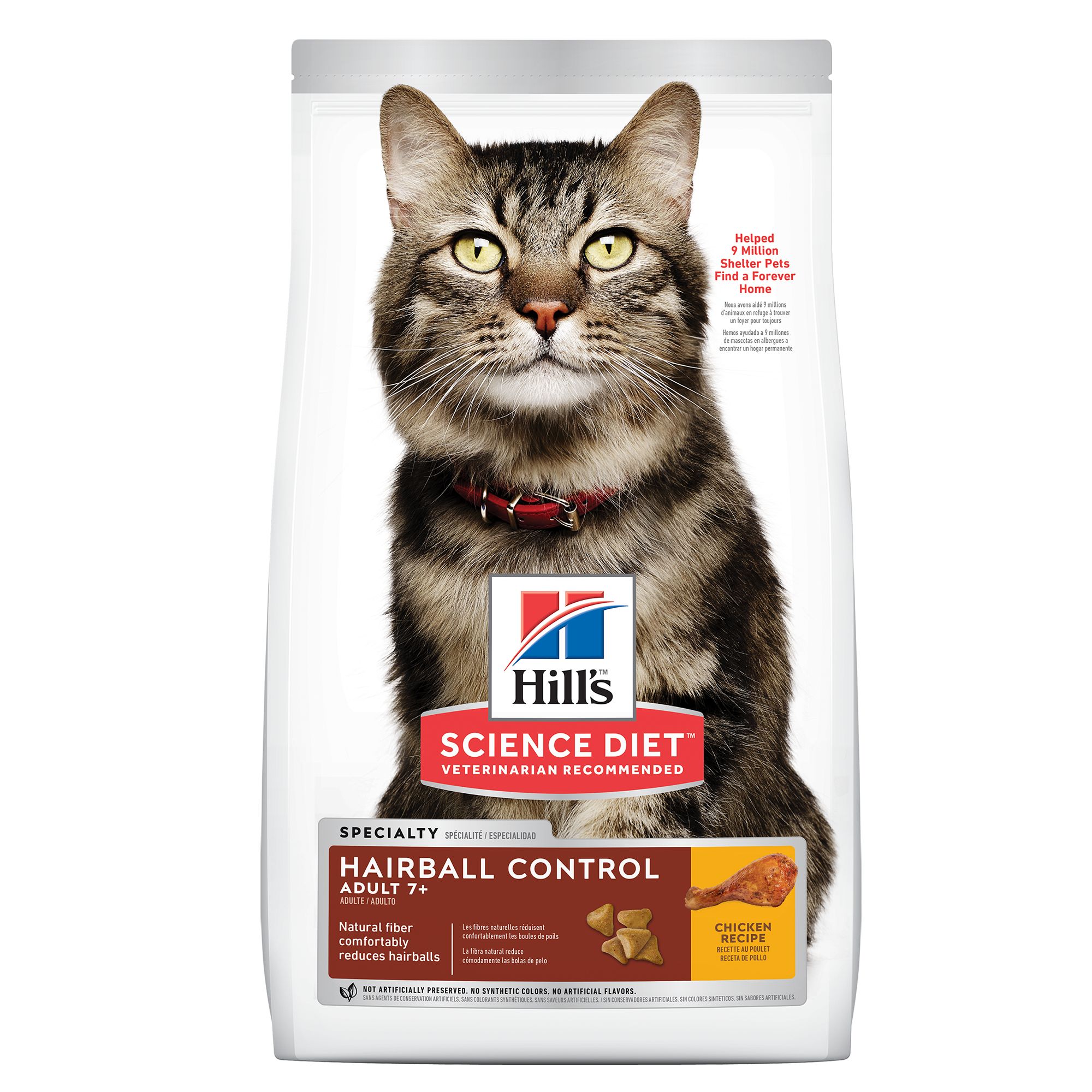 Hill s Science Diet Hairball Control Adult Senior 7 Dry Cat