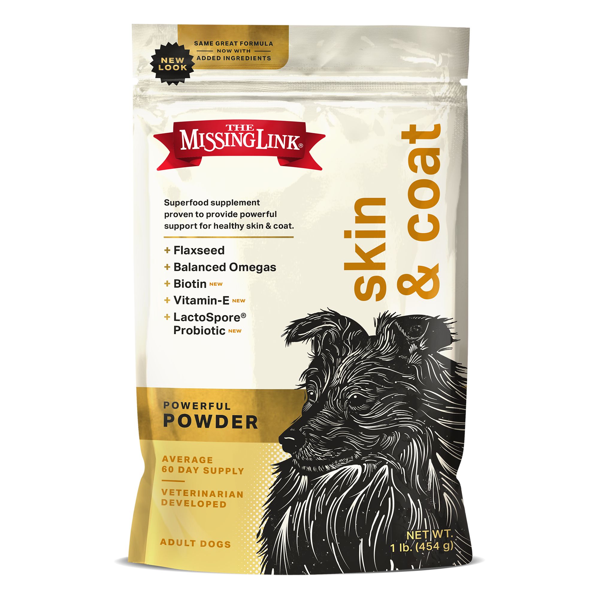 missing link ultimate skin & coat dog supplement