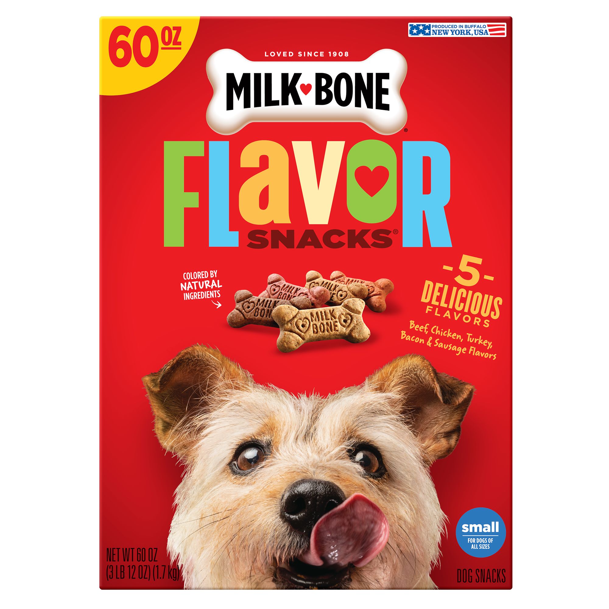 Milk Bone Flavor Snacks Dog Treat All Ages Sausage