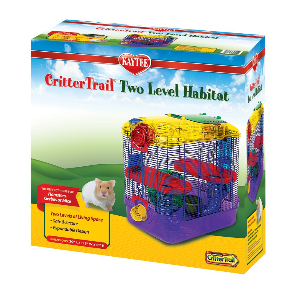 Super Pet Critter Trail Dazzle Turn-About Habitat Cage For Hamsters and Gerbils 