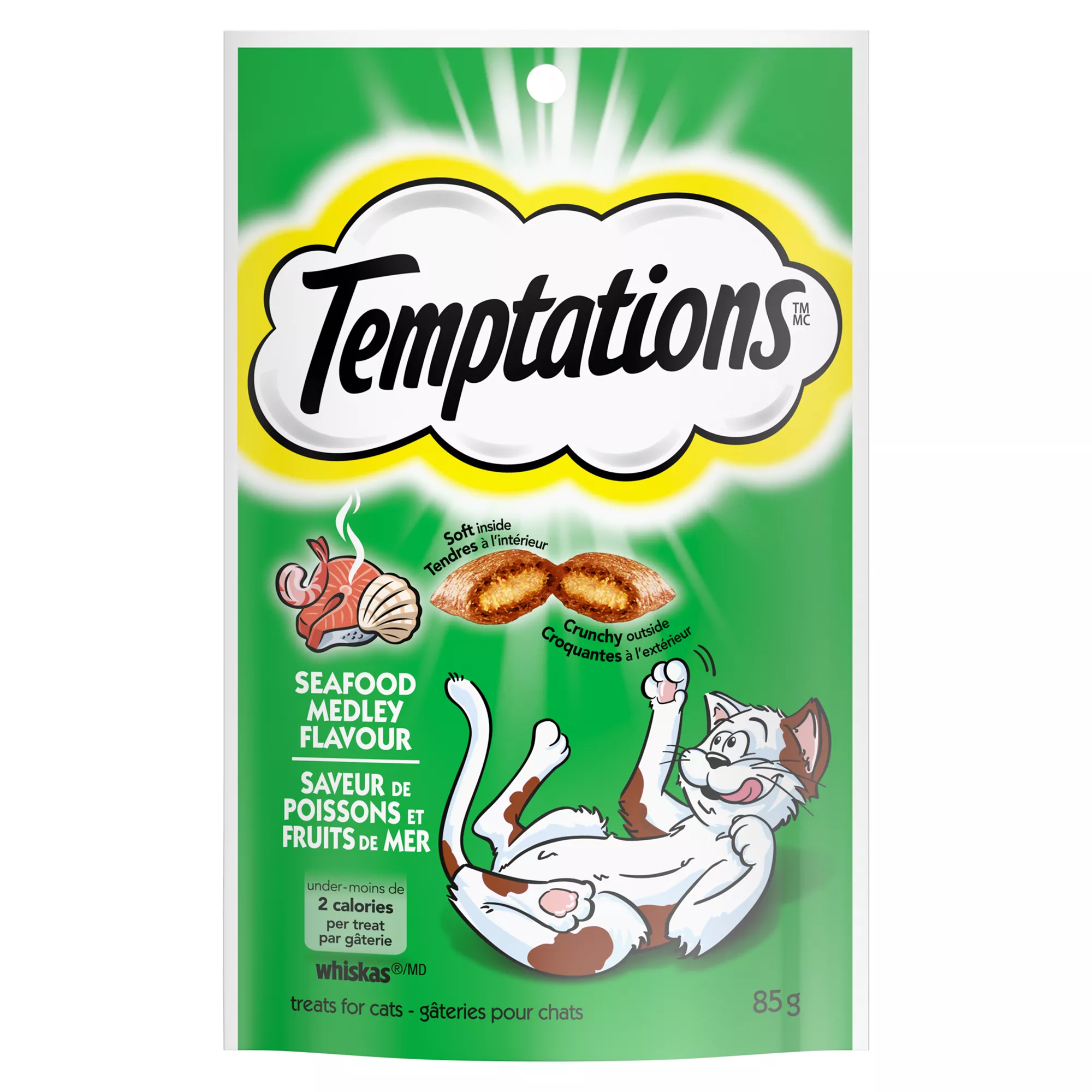 Temptations&trade; Classic Adult Cat Treats - Soft & Crunchy, Seafood Medley