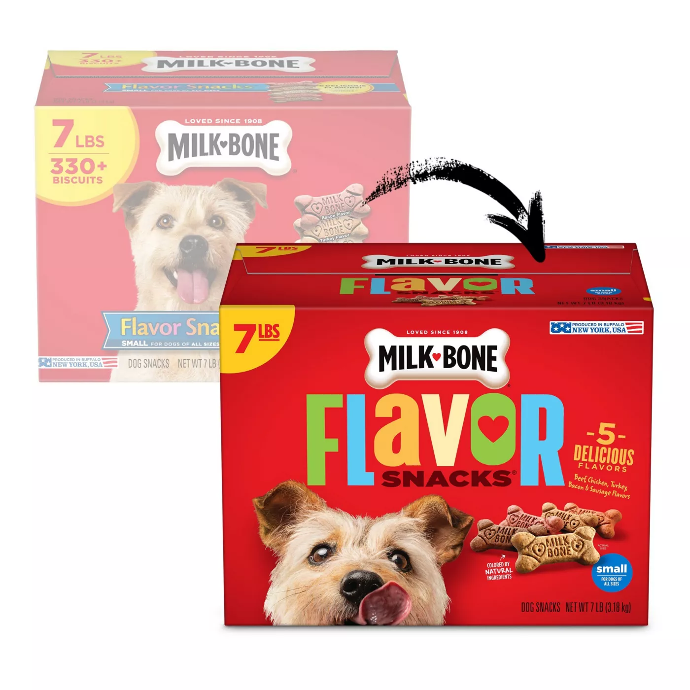 Product Milk-Bone Flavor Snacks Dog Treat All Ages - Sausage