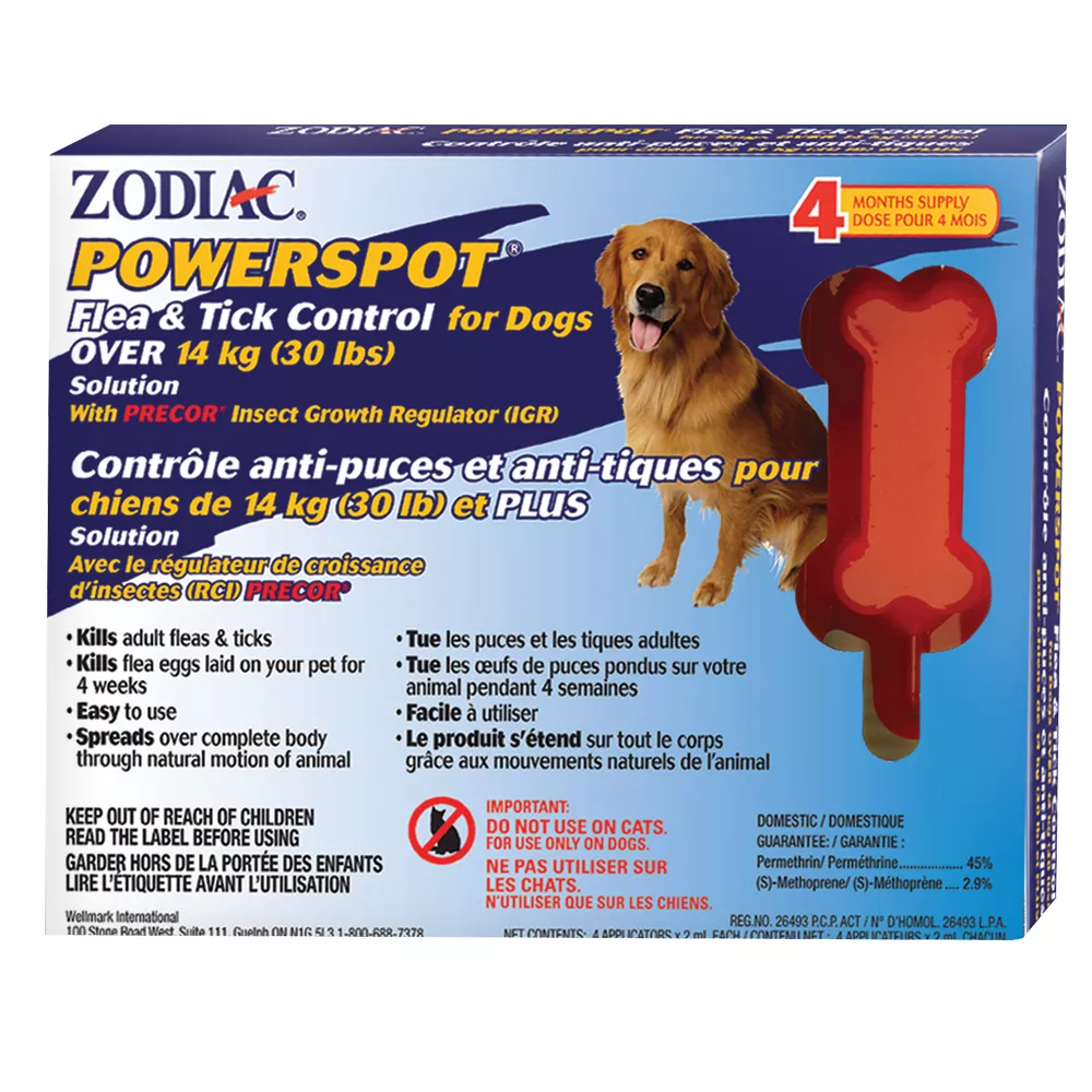 ZODIAC® PowerSpot® Flea & Tick Control For Dogs - Under 14 kg