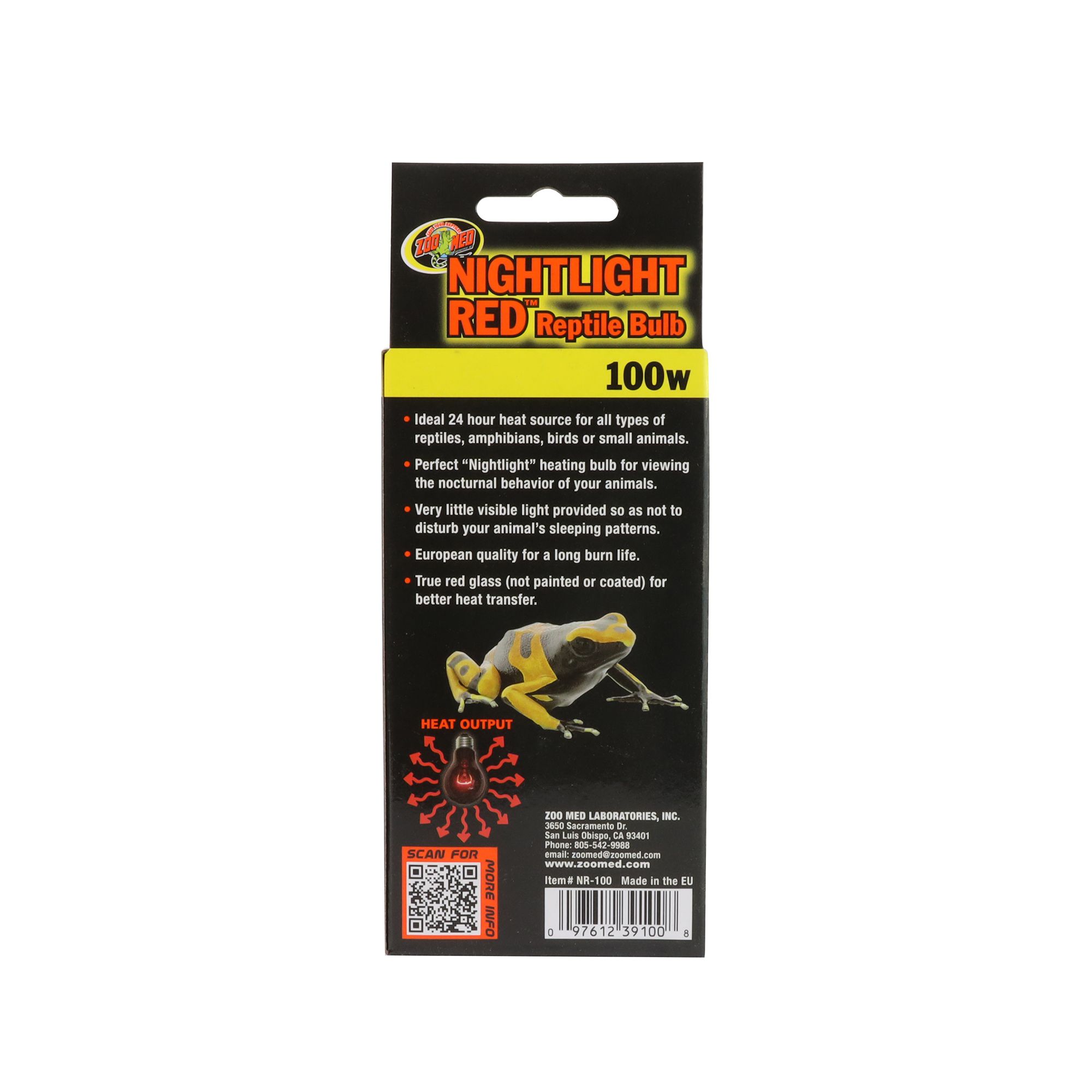 Zoo Med Nightlight Red Reptile Terrarium Bulb Night Heat Lamp for Terrariums - 60-100 watt - thumbnail 3