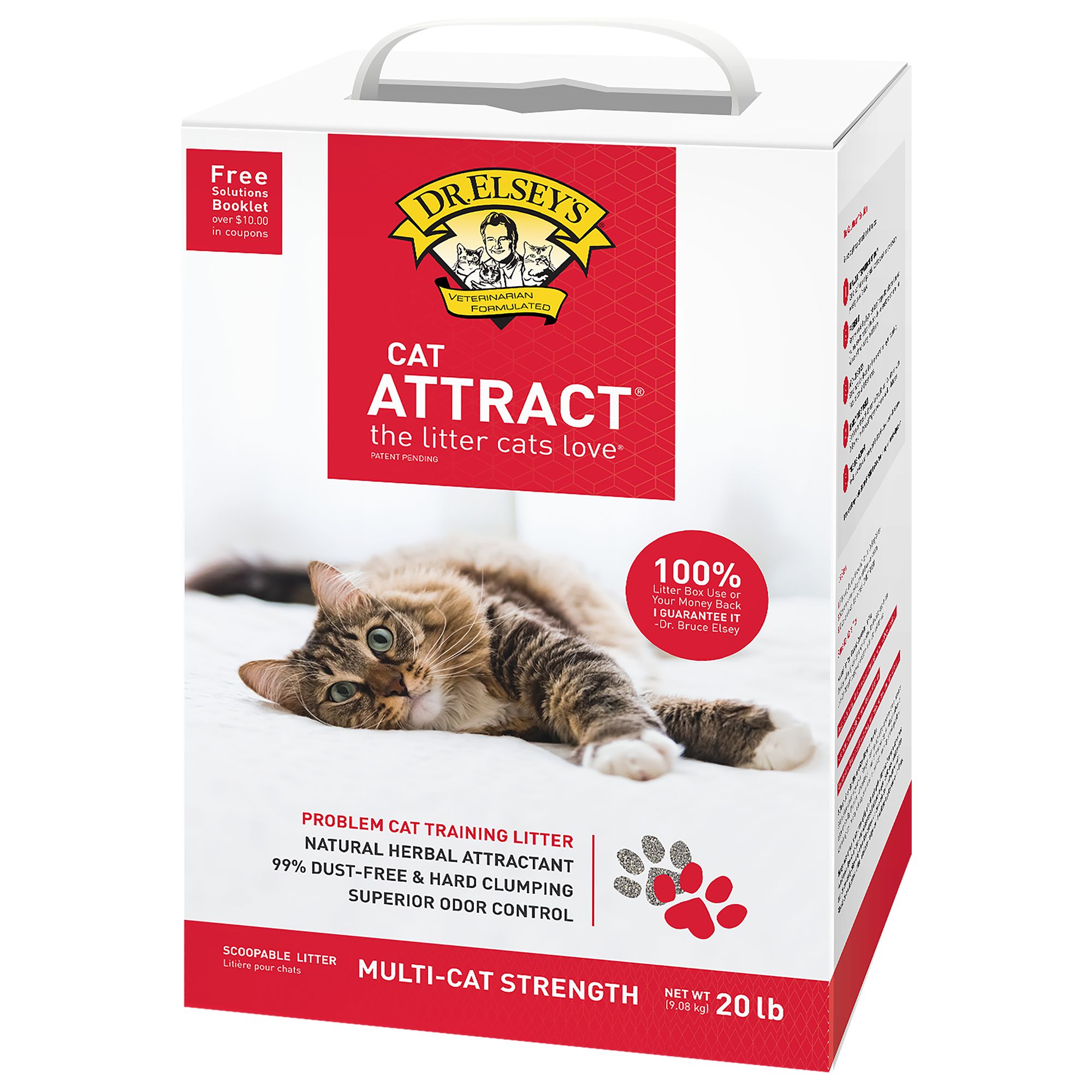 Dr. Elsey's Precious Cat Cat Attract Clumping Multi-Cat Clay Cat Litter ...