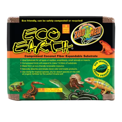 Product Zoo Med Eco Earth Expandable Reptile Substrate Value Pack