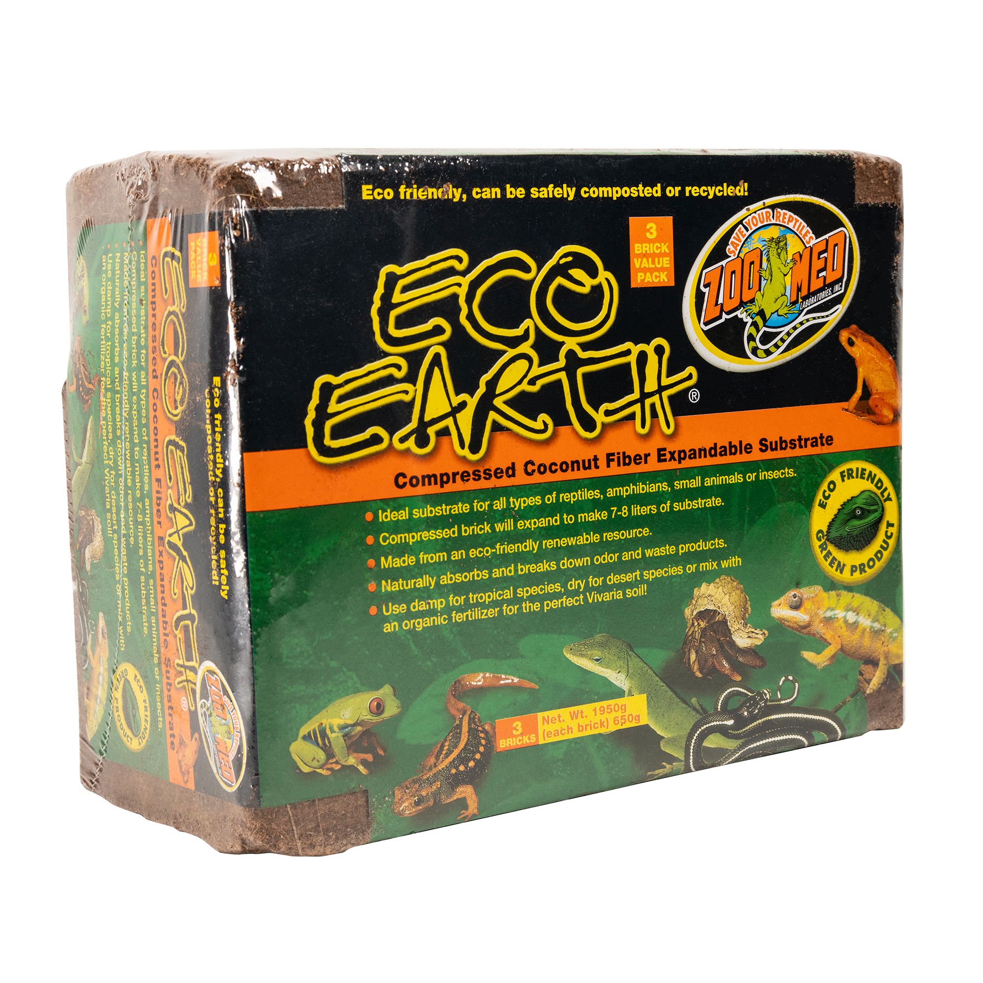 Zoo med eco earth brick 3 pack top