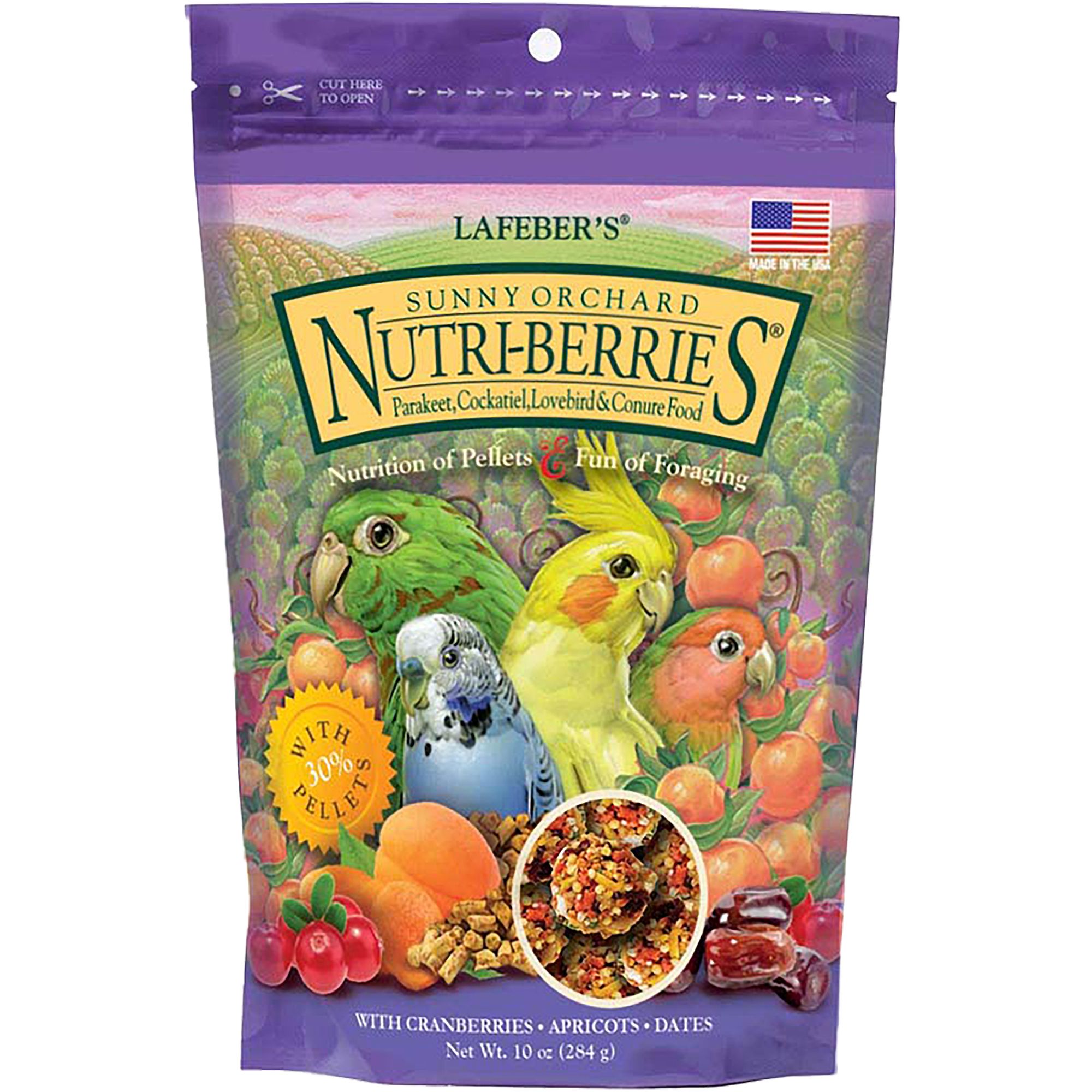 Lafeber s Sunny Orchard Nutri Berries Parakeet Cockatiel Food